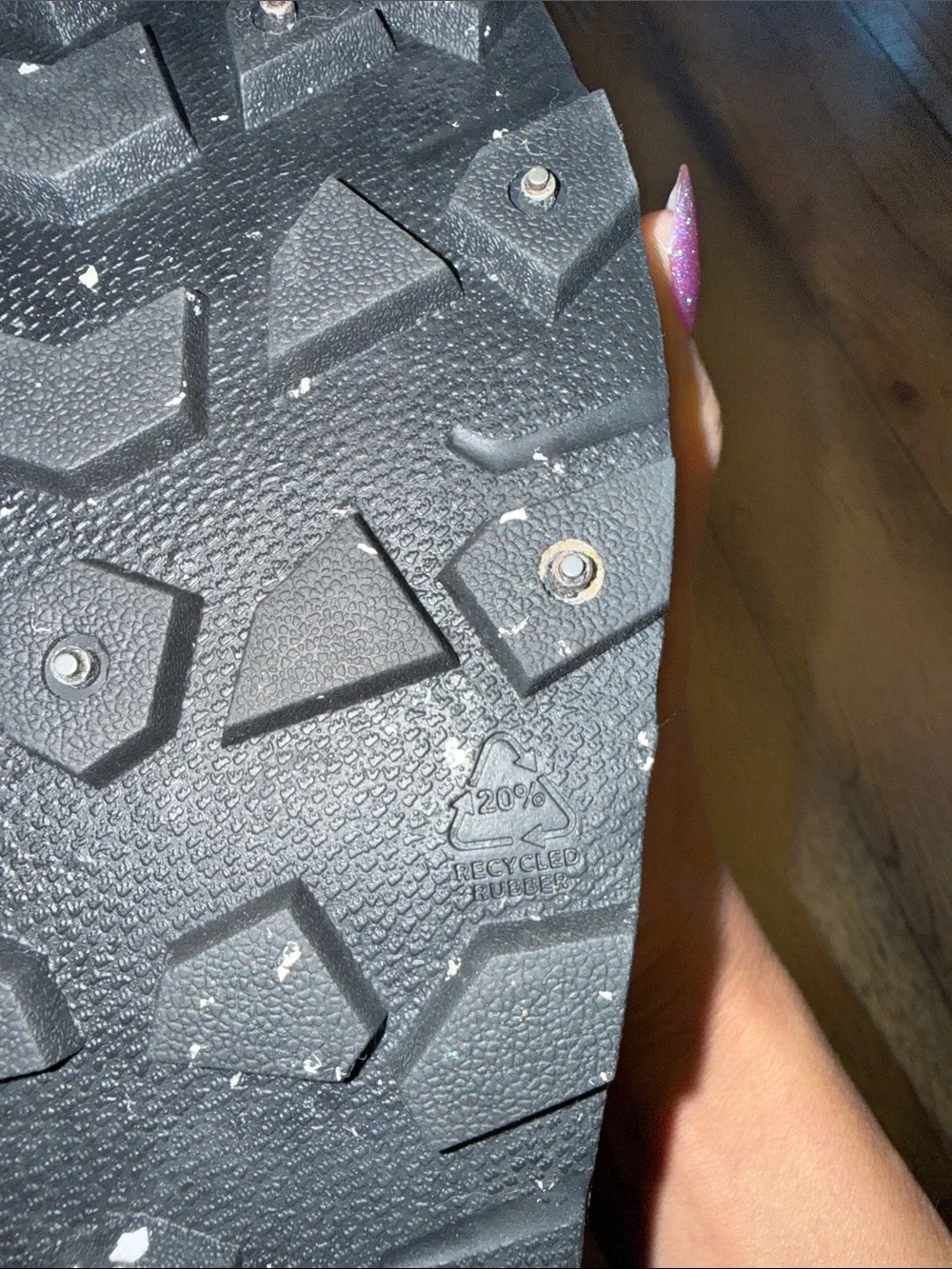 Icebug Boda BUGrip Black Suede Men’s Ice Boots with Rugged Grip Studded Sole